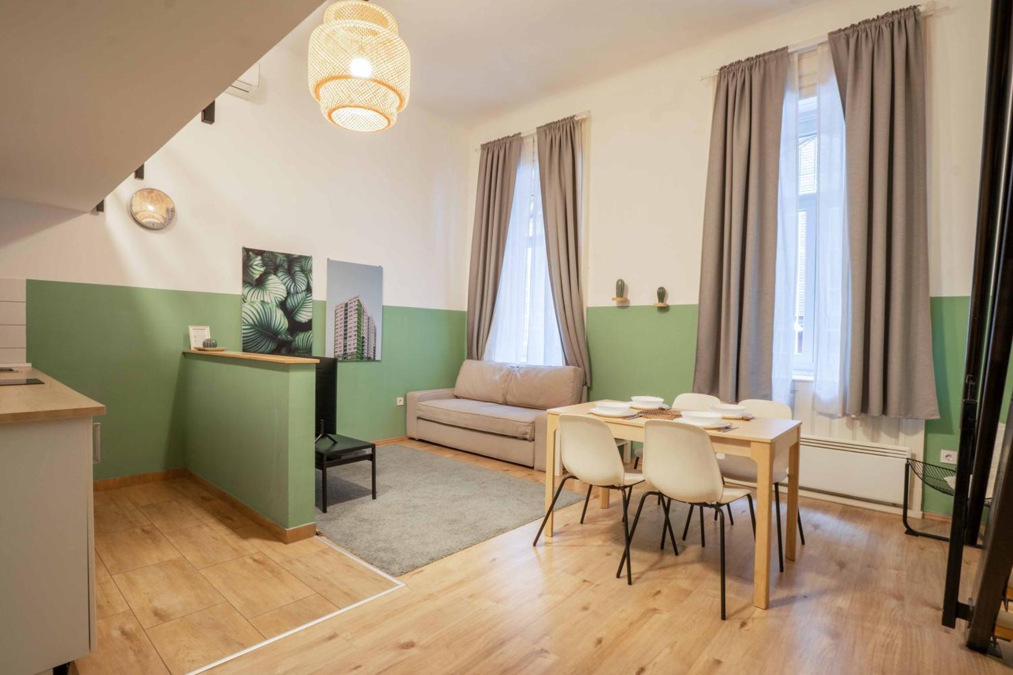 Cosy Studio In Terezvaros W41 Green Budapest Exteriör bild